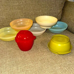 Vintage Tupperware Bundle Plastic Serveware Assorted